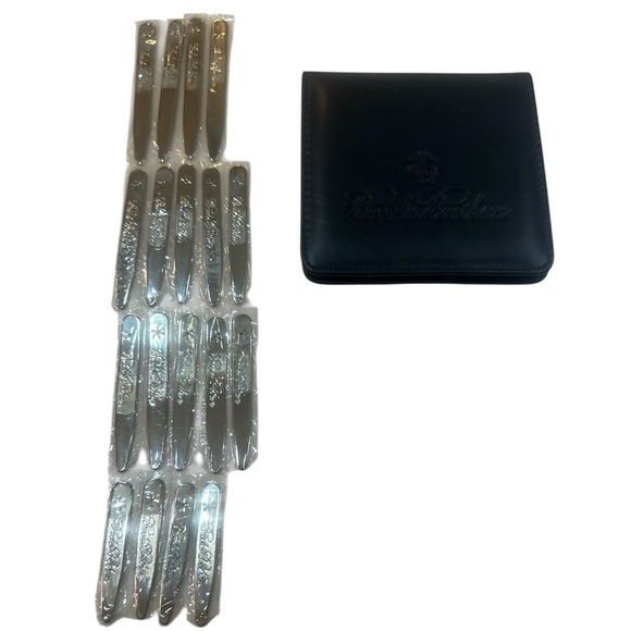 Brooks Brothers Vintage Genuine Leather Collar Stay Set - 18 Piece - Picture 16 of 16